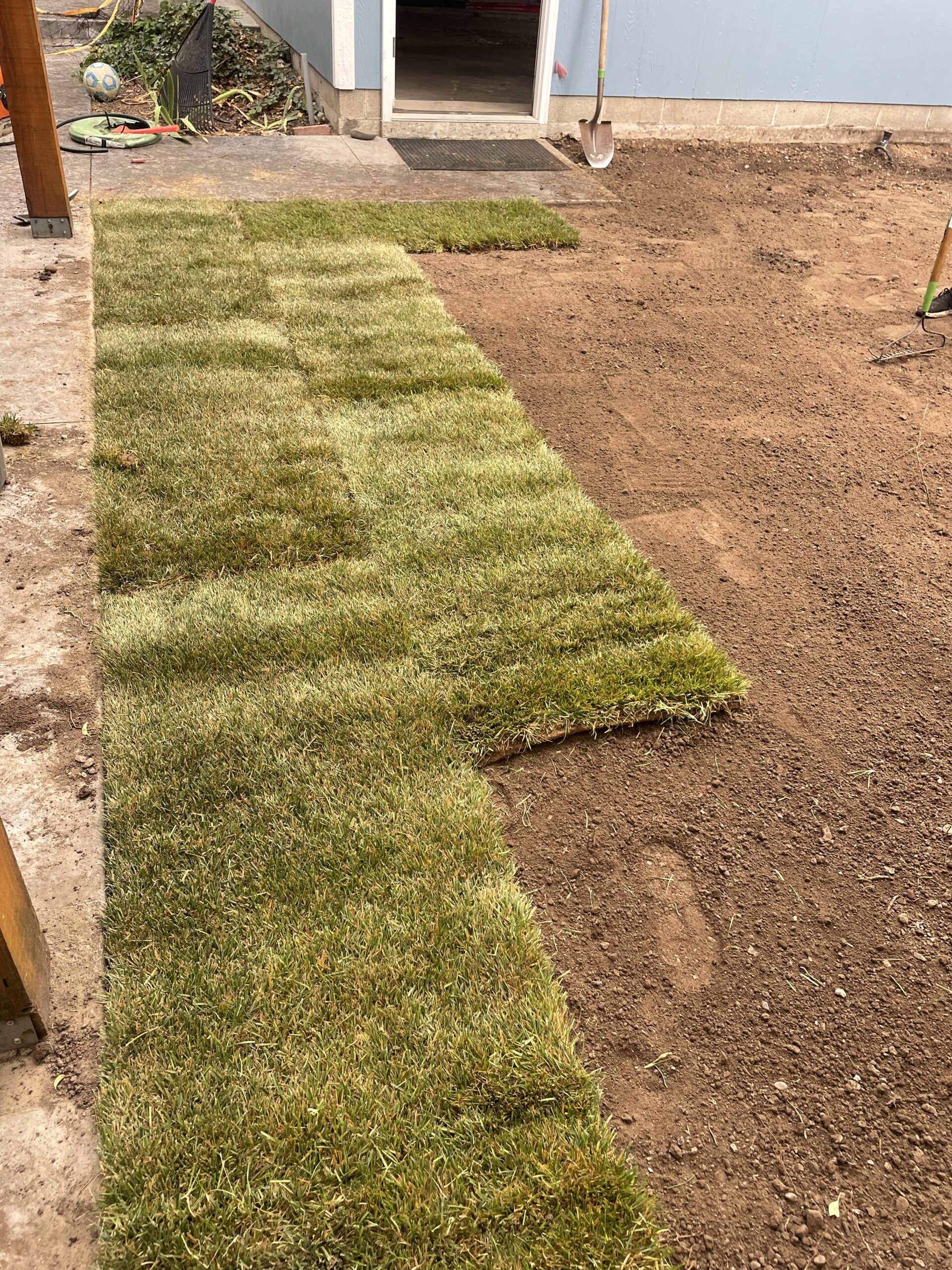 utah Landscape Services grass installation